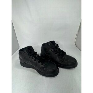 Air Jordan 1 Mid Black Sneakers Youth Size 6Y vintage still trending